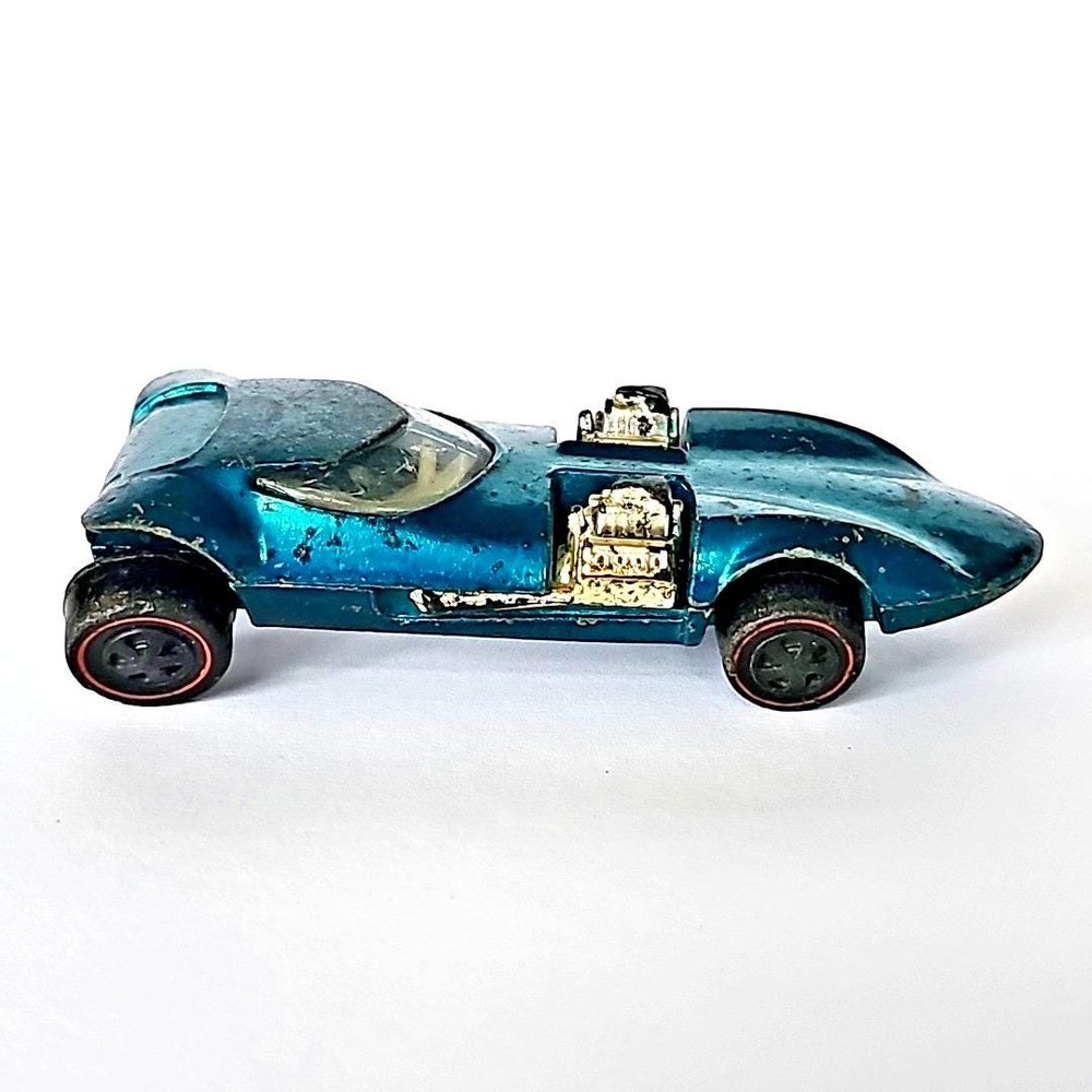 Vtg Hot Wheels Redline Twinmill 1968 Aqua White Interior Made In U.S.A. 1782